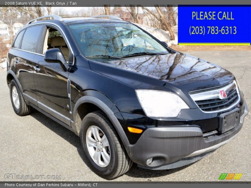Black Onyx / Tan 2008 Saturn VUE XE