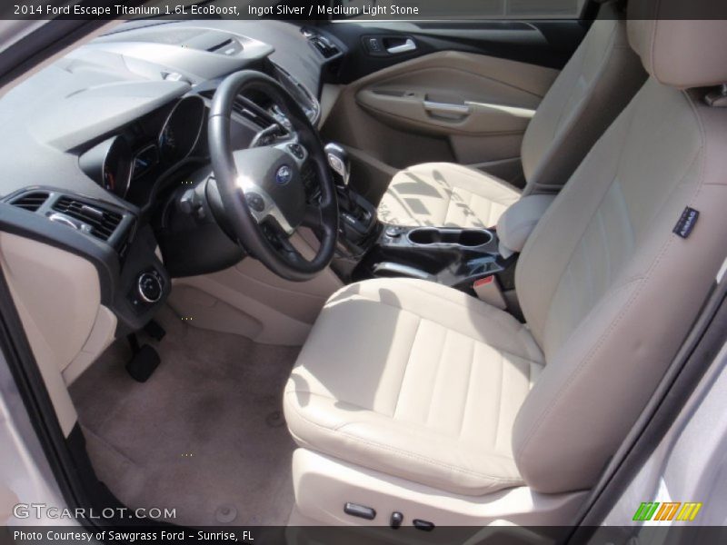 Ingot Silver / Medium Light Stone 2014 Ford Escape Titanium 1.6L EcoBoost