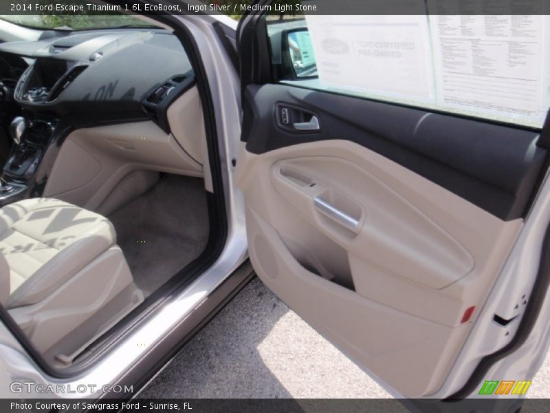 Ingot Silver / Medium Light Stone 2014 Ford Escape Titanium 1.6L EcoBoost