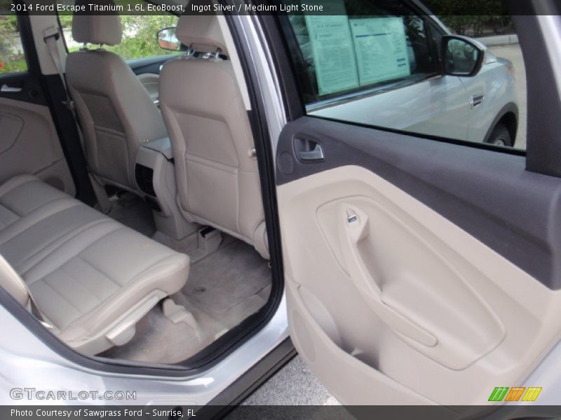 Ingot Silver / Medium Light Stone 2014 Ford Escape Titanium 1.6L EcoBoost
