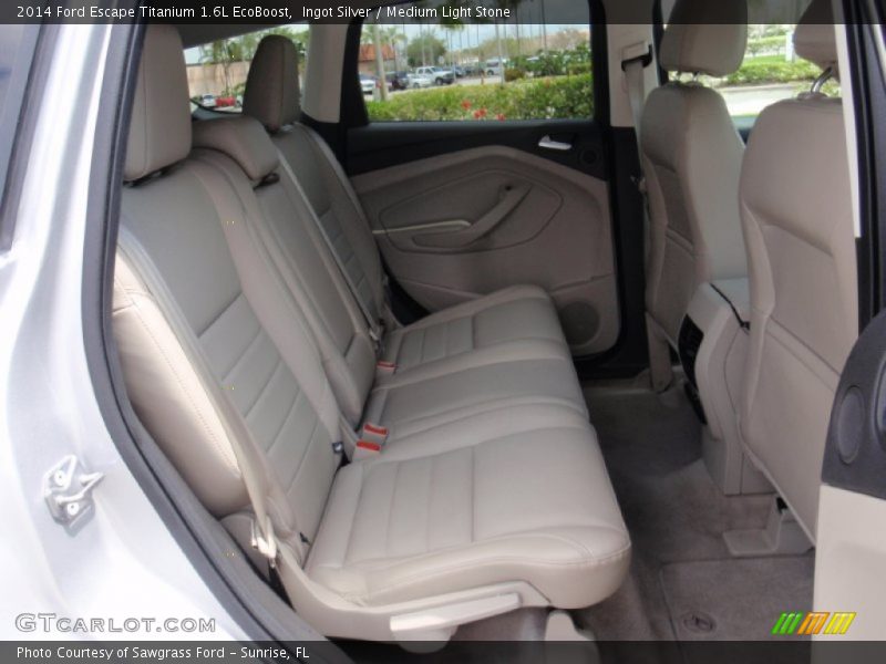Ingot Silver / Medium Light Stone 2014 Ford Escape Titanium 1.6L EcoBoost