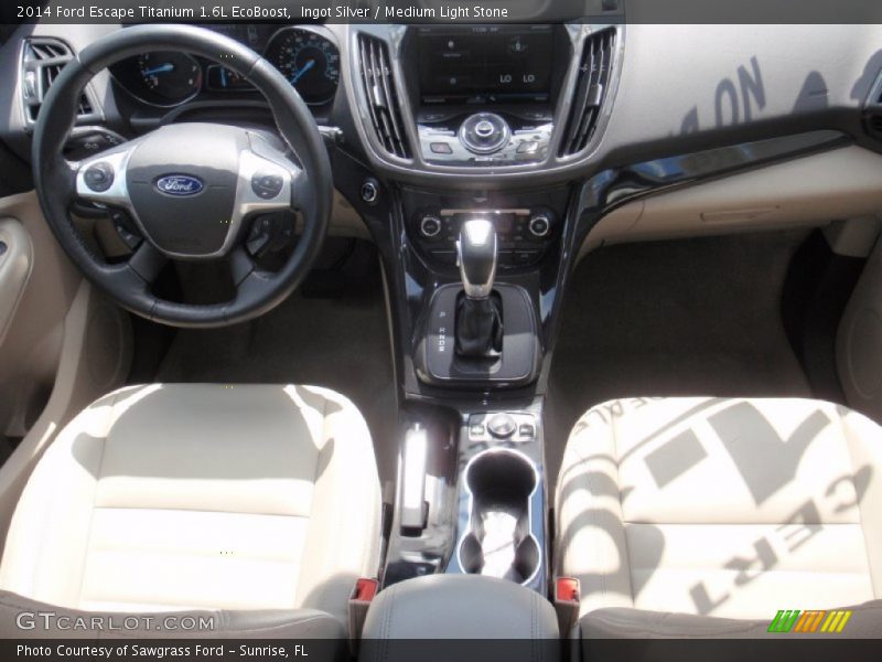 Ingot Silver / Medium Light Stone 2014 Ford Escape Titanium 1.6L EcoBoost