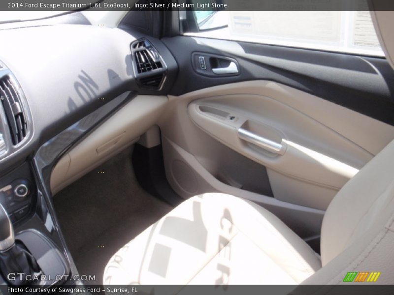 Ingot Silver / Medium Light Stone 2014 Ford Escape Titanium 1.6L EcoBoost