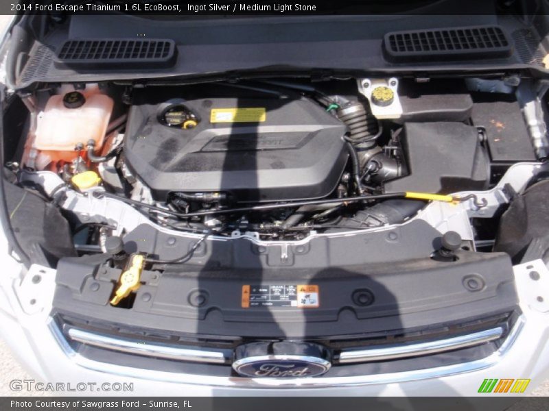 Ingot Silver / Medium Light Stone 2014 Ford Escape Titanium 1.6L EcoBoost