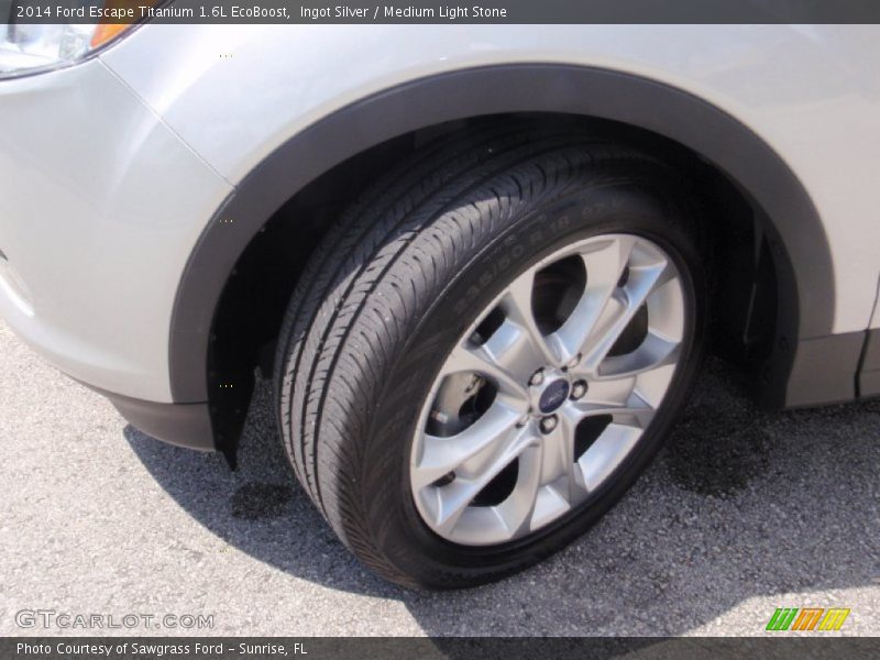 Ingot Silver / Medium Light Stone 2014 Ford Escape Titanium 1.6L EcoBoost
