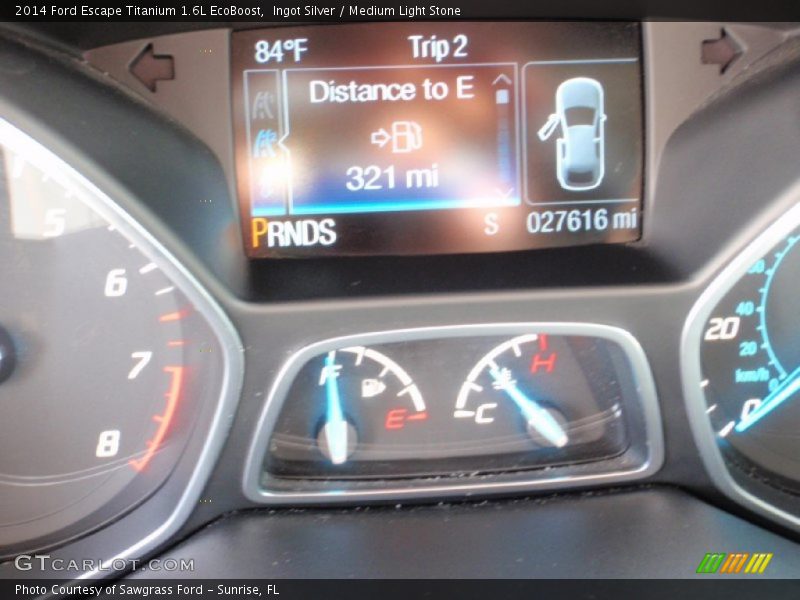 Ingot Silver / Medium Light Stone 2014 Ford Escape Titanium 1.6L EcoBoost