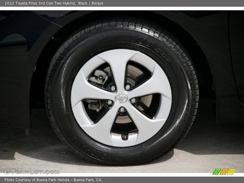Black / Bisque 2012 Toyota Prius 3rd Gen Two Hybrid