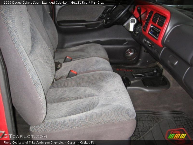 Metallic Red / Mist Gray 1999 Dodge Dakota Sport Extended Cab 4x4