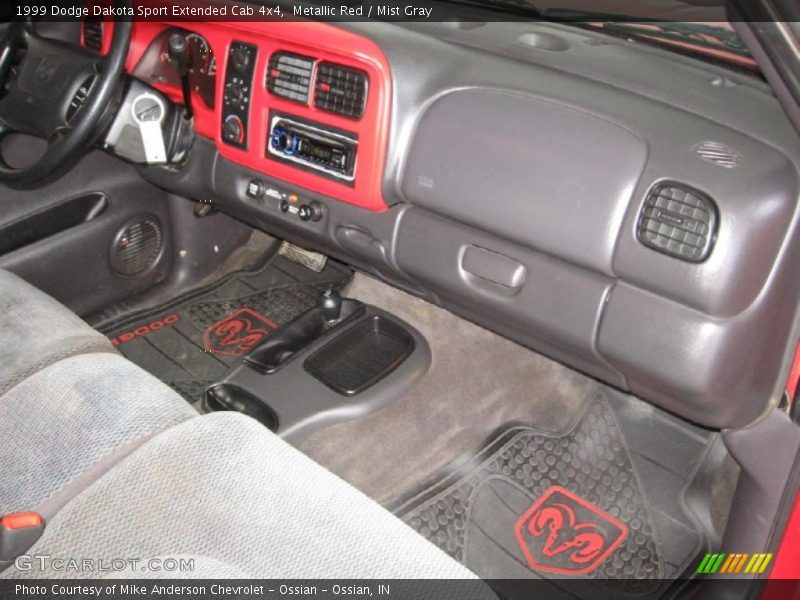 Metallic Red / Mist Gray 1999 Dodge Dakota Sport Extended Cab 4x4