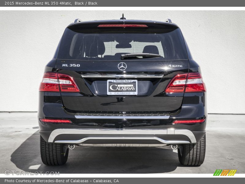 Black / Black 2015 Mercedes-Benz ML 350 4Matic