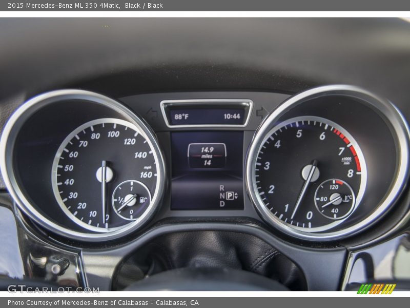 Black / Black 2015 Mercedes-Benz ML 350 4Matic