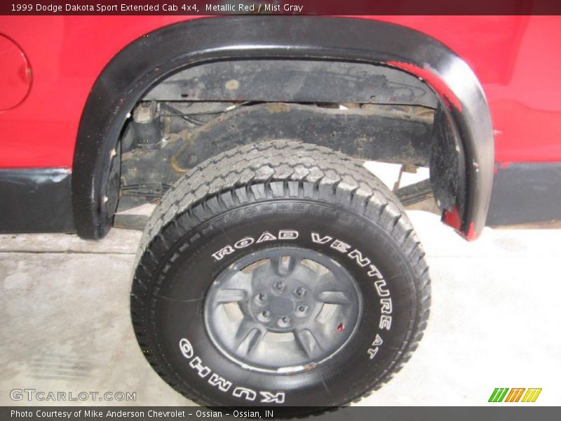 Metallic Red / Mist Gray 1999 Dodge Dakota Sport Extended Cab 4x4