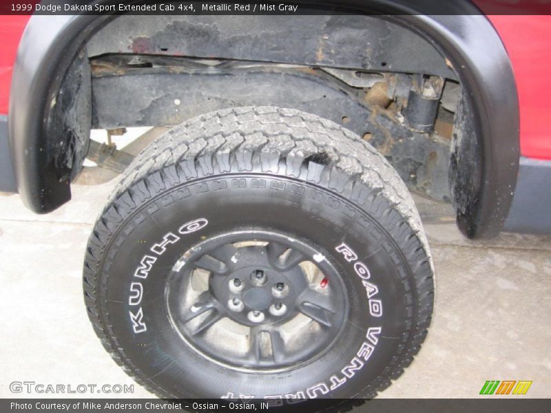 Metallic Red / Mist Gray 1999 Dodge Dakota Sport Extended Cab 4x4