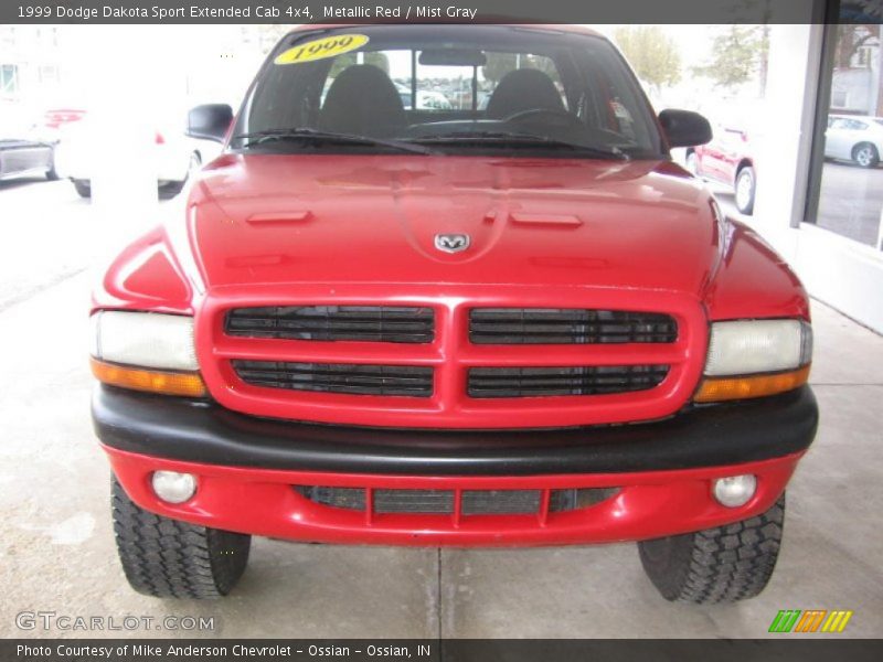 Metallic Red / Mist Gray 1999 Dodge Dakota Sport Extended Cab 4x4