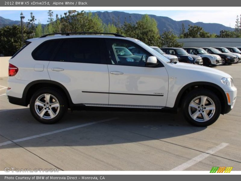 Alpine White / Black 2012 BMW X5 xDrive35d
