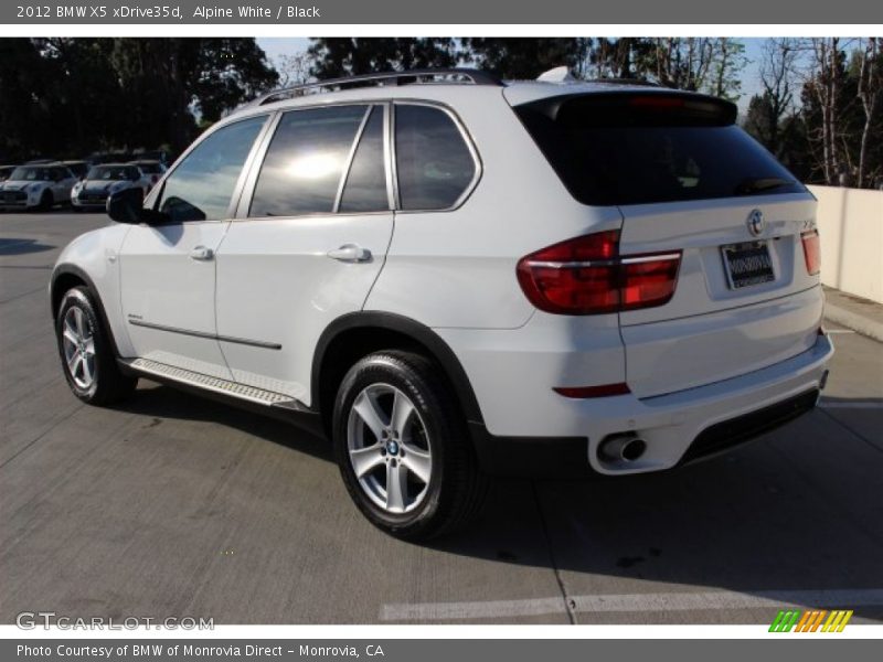 Alpine White / Black 2012 BMW X5 xDrive35d