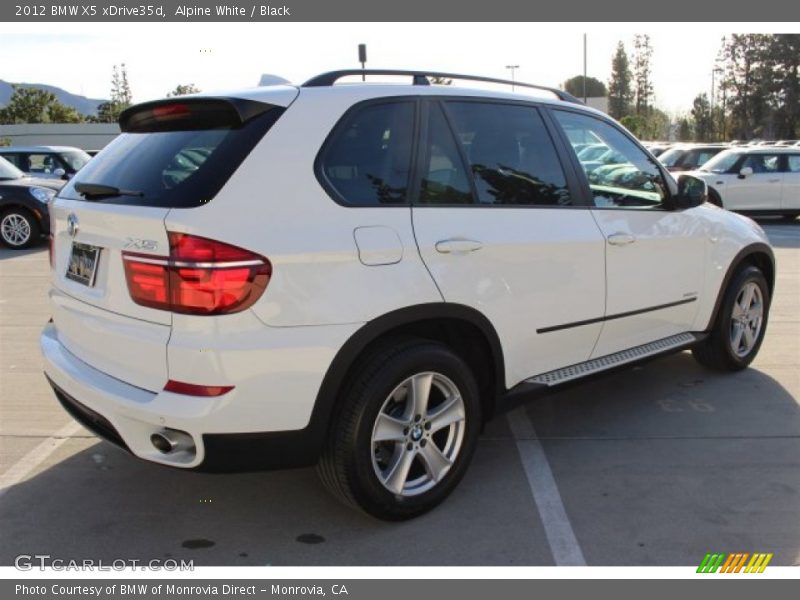 Alpine White / Black 2012 BMW X5 xDrive35d