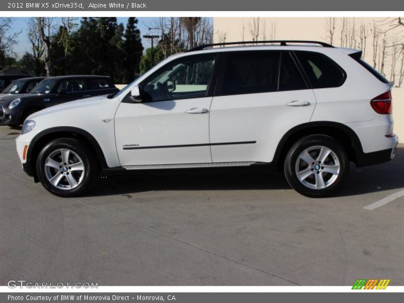 Alpine White / Black 2012 BMW X5 xDrive35d