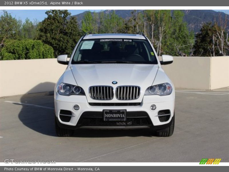 Alpine White / Black 2012 BMW X5 xDrive35d