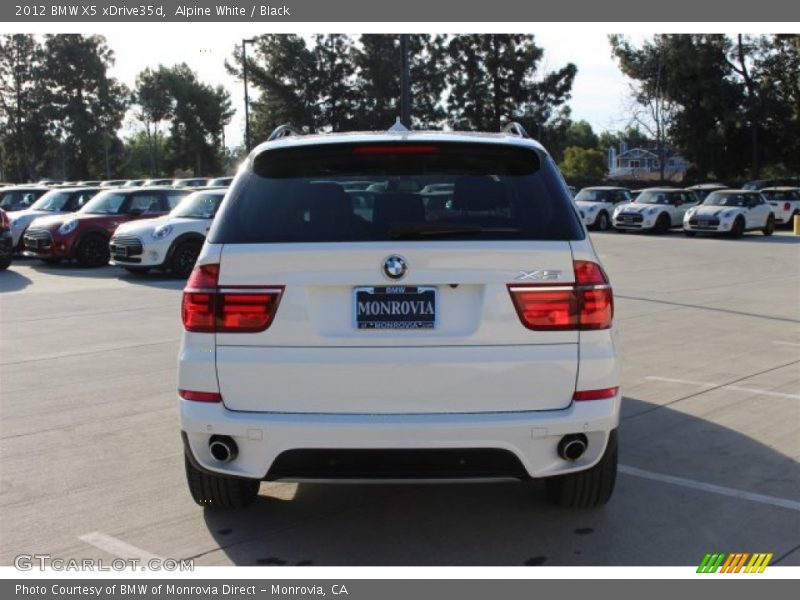 Alpine White / Black 2012 BMW X5 xDrive35d