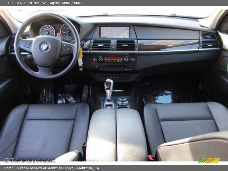 Alpine White / Black 2012 BMW X5 xDrive35d