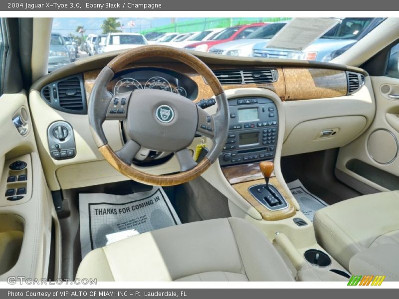 Champagne Interior - 2004 X-Type 3.0 