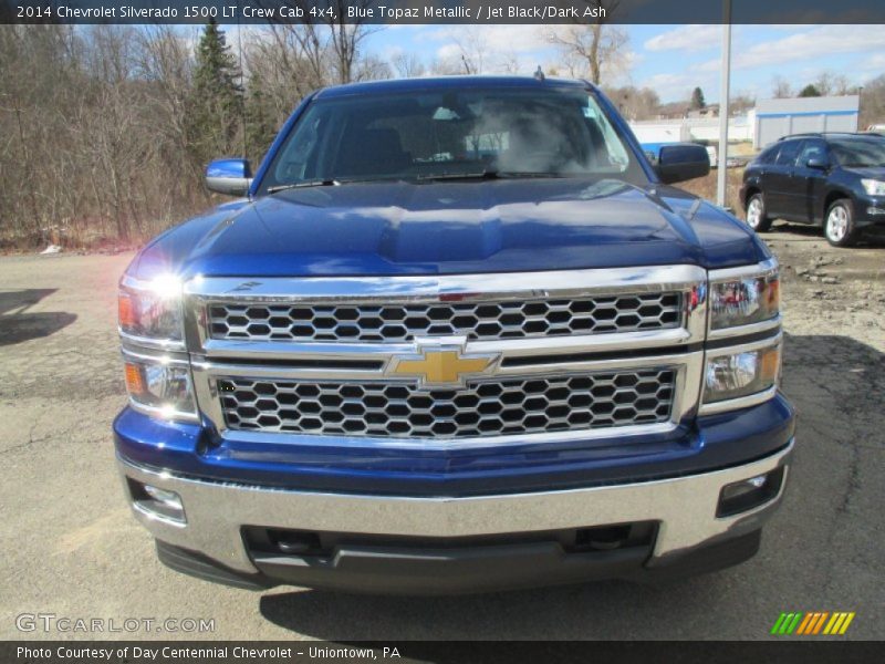 Blue Topaz Metallic / Jet Black/Dark Ash 2014 Chevrolet Silverado 1500 LT Crew Cab 4x4