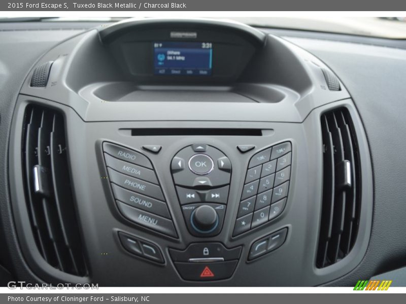Tuxedo Black Metallic / Charcoal Black 2015 Ford Escape S