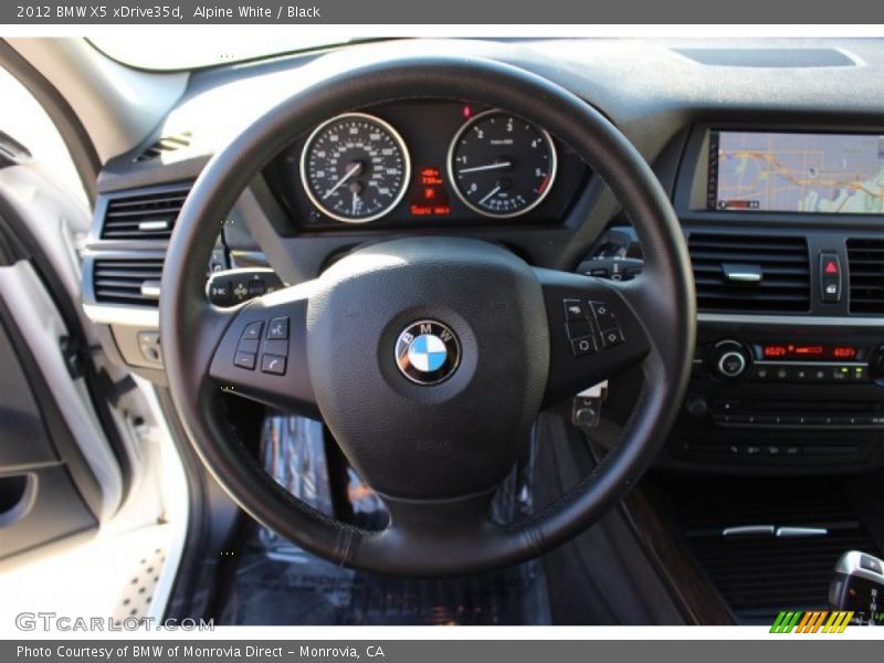 Alpine White / Black 2012 BMW X5 xDrive35d