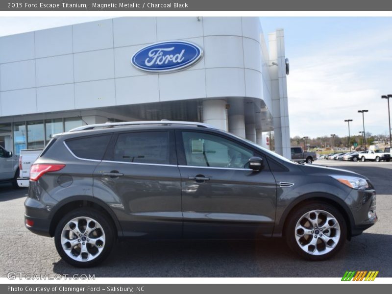 Magnetic Metallic / Charcoal Black 2015 Ford Escape Titanium