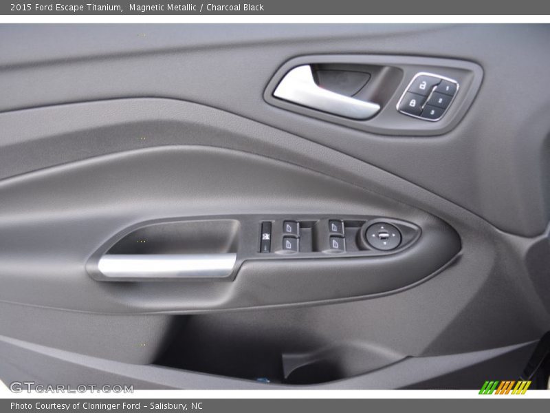 Magnetic Metallic / Charcoal Black 2015 Ford Escape Titanium