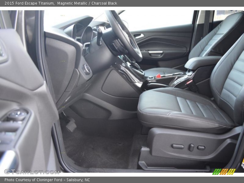 Magnetic Metallic / Charcoal Black 2015 Ford Escape Titanium