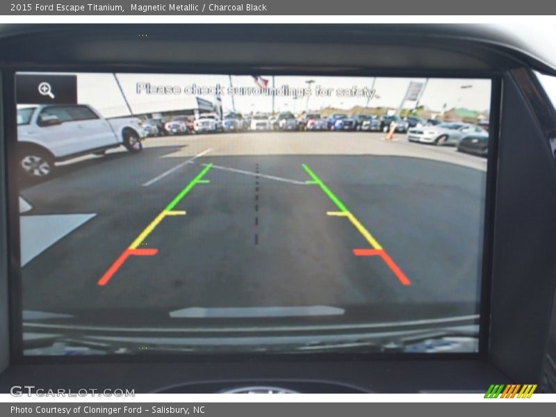 Magnetic Metallic / Charcoal Black 2015 Ford Escape Titanium