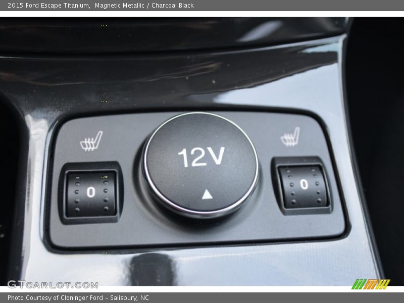 Magnetic Metallic / Charcoal Black 2015 Ford Escape Titanium