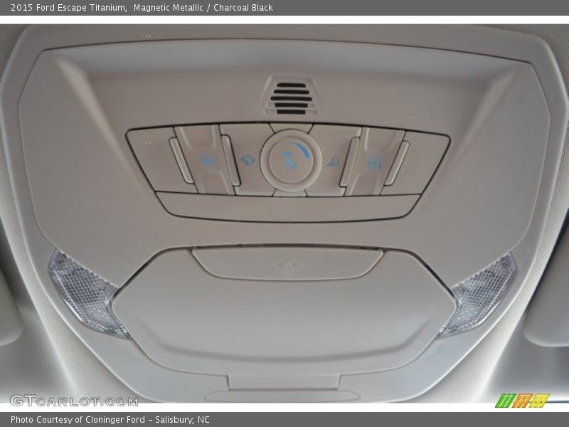 Magnetic Metallic / Charcoal Black 2015 Ford Escape Titanium