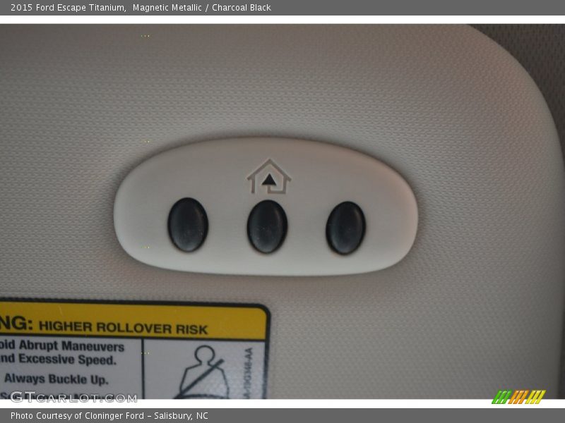 Magnetic Metallic / Charcoal Black 2015 Ford Escape Titanium