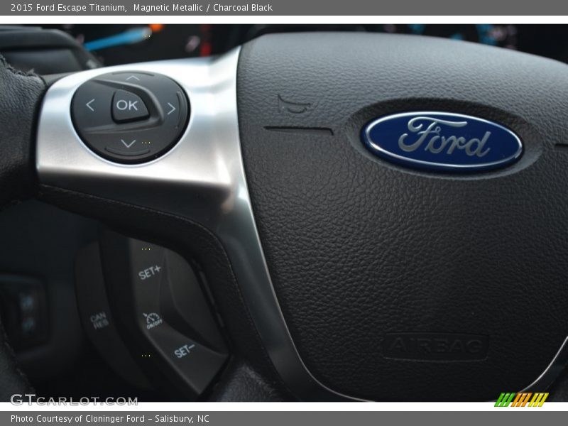 Magnetic Metallic / Charcoal Black 2015 Ford Escape Titanium