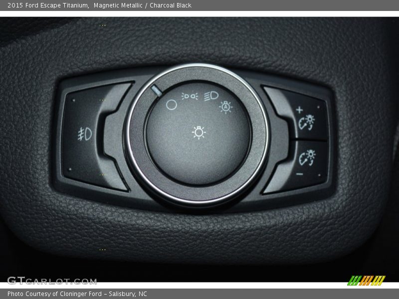 Magnetic Metallic / Charcoal Black 2015 Ford Escape Titanium
