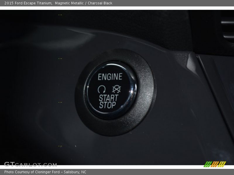 Magnetic Metallic / Charcoal Black 2015 Ford Escape Titanium