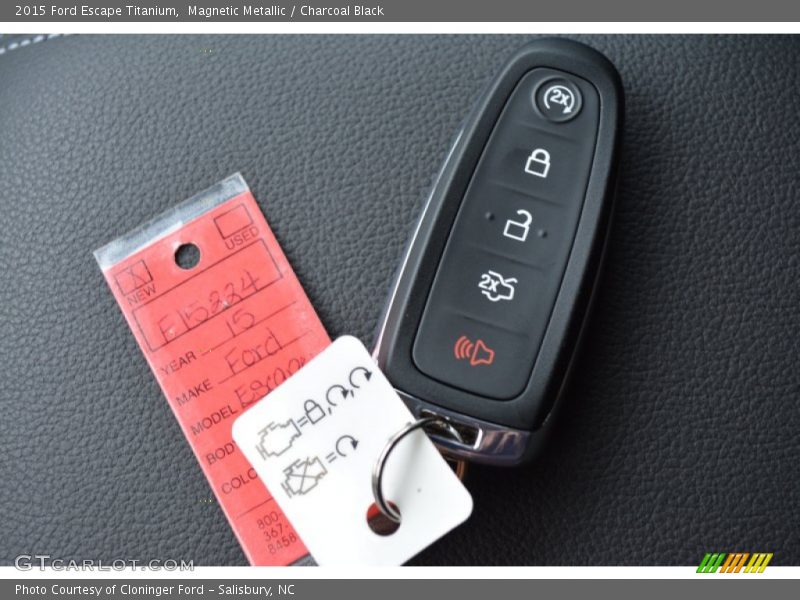 Magnetic Metallic / Charcoal Black 2015 Ford Escape Titanium