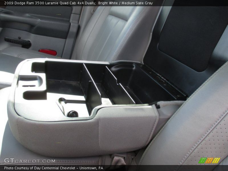 Bright White / Medium Slate Gray 2009 Dodge Ram 3500 Laramie Quad Cab 4x4 Dually