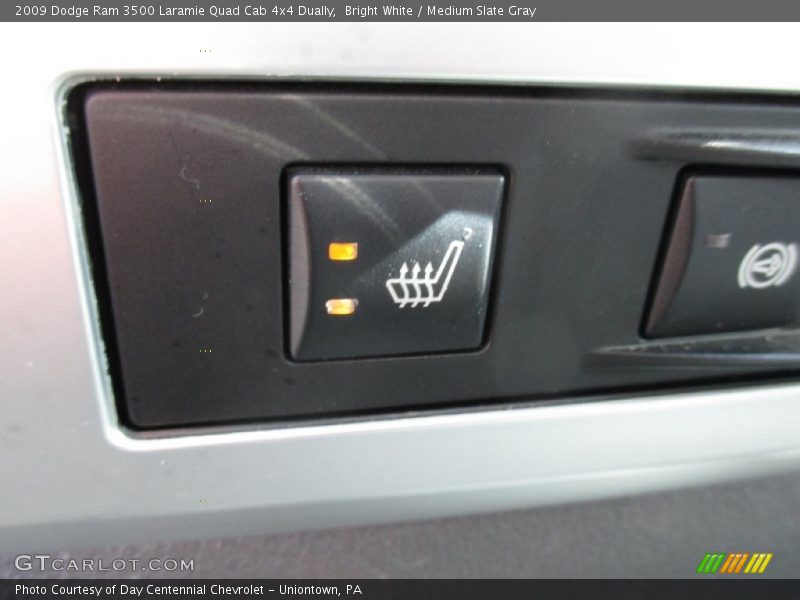 Bright White / Medium Slate Gray 2009 Dodge Ram 3500 Laramie Quad Cab 4x4 Dually