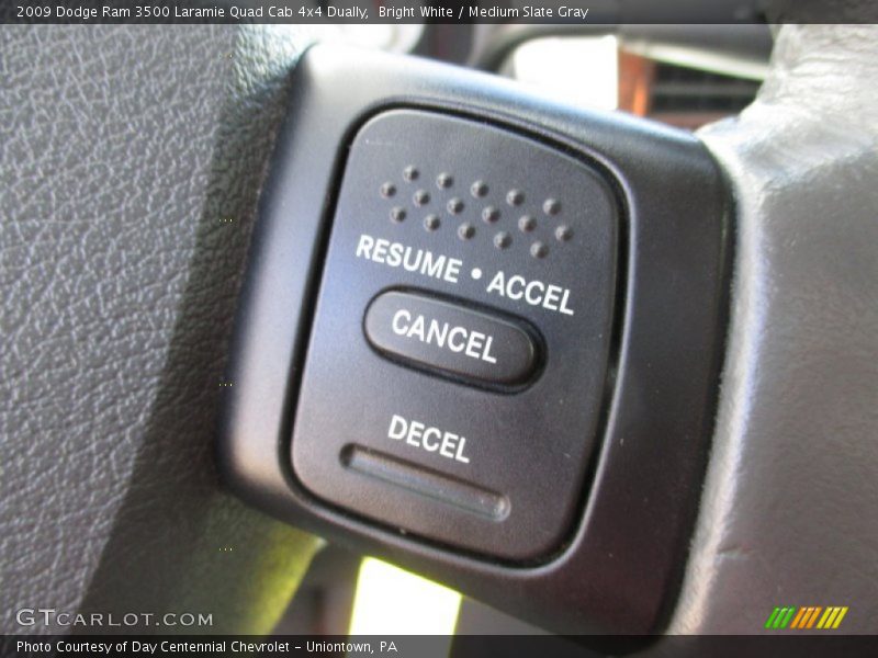Bright White / Medium Slate Gray 2009 Dodge Ram 3500 Laramie Quad Cab 4x4 Dually