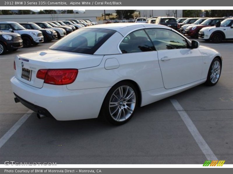 Alpine White / Coral Red/Black 2012 BMW 3 Series 335i Convertible