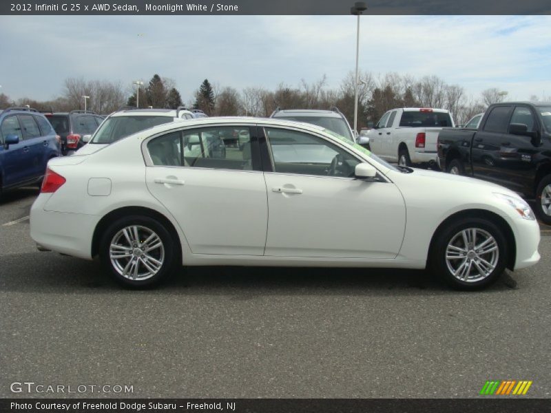  2012 G 25 x AWD Sedan Moonlight White