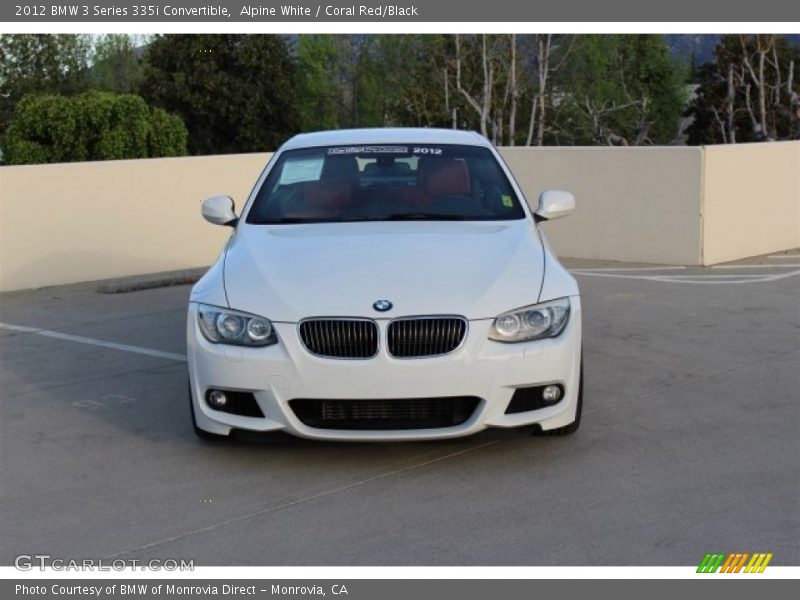 Alpine White / Coral Red/Black 2012 BMW 3 Series 335i Convertible