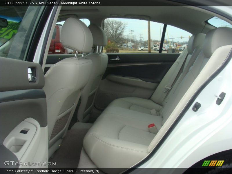 Moonlight White / Stone 2012 Infiniti G 25 x AWD Sedan