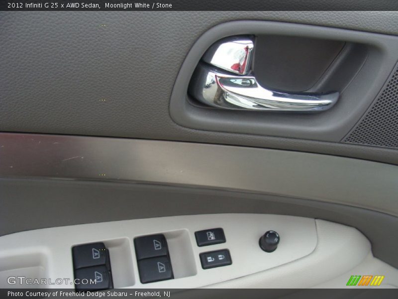 Moonlight White / Stone 2012 Infiniti G 25 x AWD Sedan