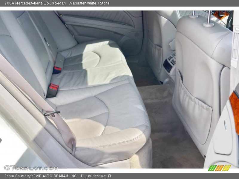 Alabaster White / Stone 2004 Mercedes-Benz E 500 Sedan