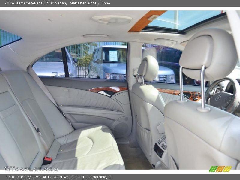 Alabaster White / Stone 2004 Mercedes-Benz E 500 Sedan